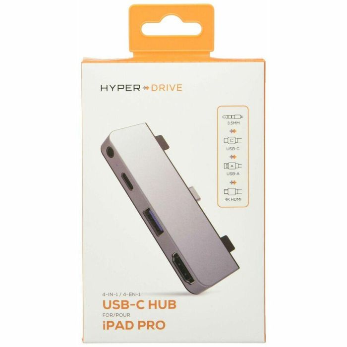 HYPER HD319E-SILVER Estación Dock para Tableta iPad Pro, iPad Air, iPad mini 6 con Conector Lightning, Plata 1 HYPER HD319E-SILVER Estación Dock para Tableta iPad Pro, iPad Air, iPad mini 6 con Conector Lightning, Plata 1