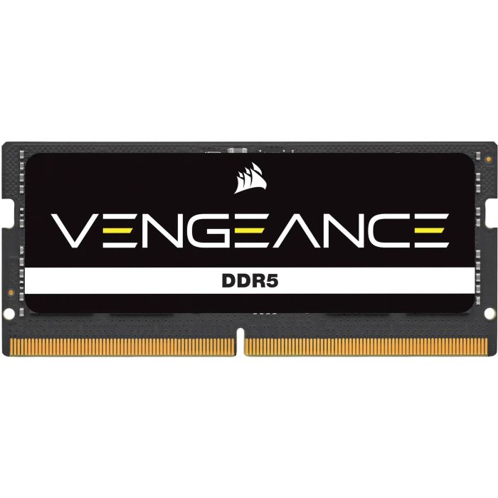 Corsair CMSX24GX5M1A5200C44 Memoria RAM DDR5 24GB 5200MHz CL44 para Portátil SO-DIMM Negra Retail 0 Corsair CMSX24GX5M1A5200C44 Memoria RAM DDR5 24GB 5200MHz CL44 para Portátil SO-DIMM Negra Retail 0