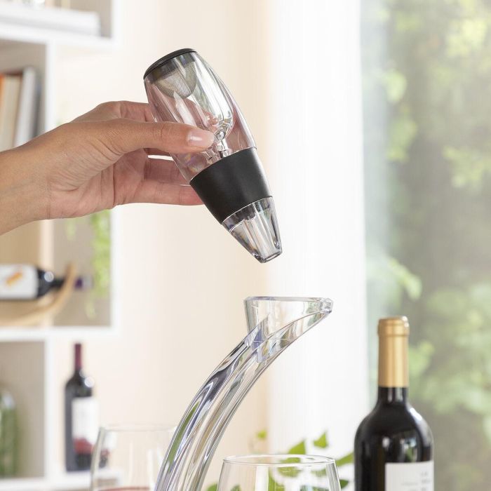 Aireador de Vino Profesional con Soporte Torre y Base Antigoteo Winair InnovaGoods 8 Aireador de Vino Profesional con Soporte Torre y Base Antigoteo Winair InnovaGoods 8