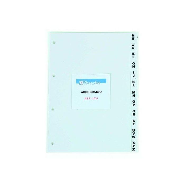 Indice Para Listin Telefonico Iberplas Pvc Alfabetico 12 Pestañas 4 Taladros