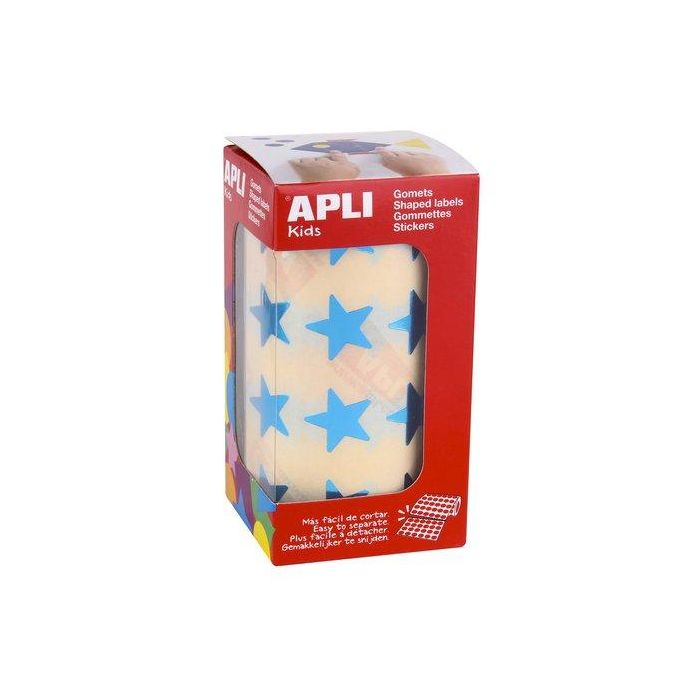 Gomets Apli Metalizados Rollo 59H Estrella Grande Azul 1.416 Uds. (12052) Gomets Apli Metalizados Rollo 59H Estrella Grande Azul 1.416 Uds. (12052)