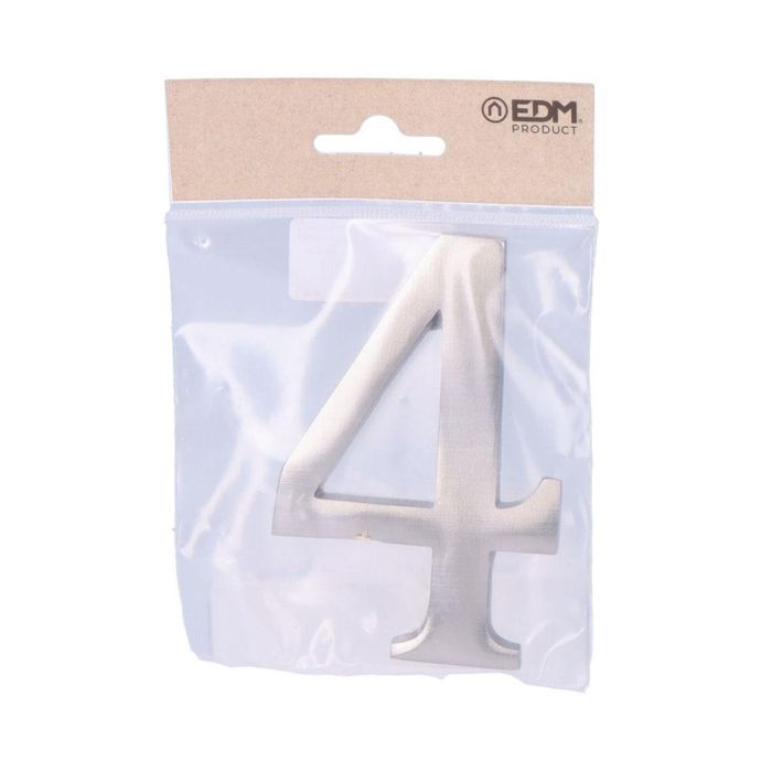 Edm Número 4 Níquel Mate 10cm Fijación Invisible 1