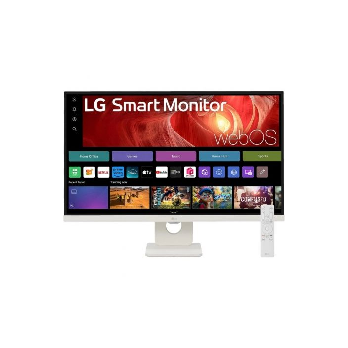 LG 27U731SA-W Monitor Inteligente 27" 4K UHD IPS 60Hz 5ms DCI-P3 90% con webOS 24 Inclinable Blanco