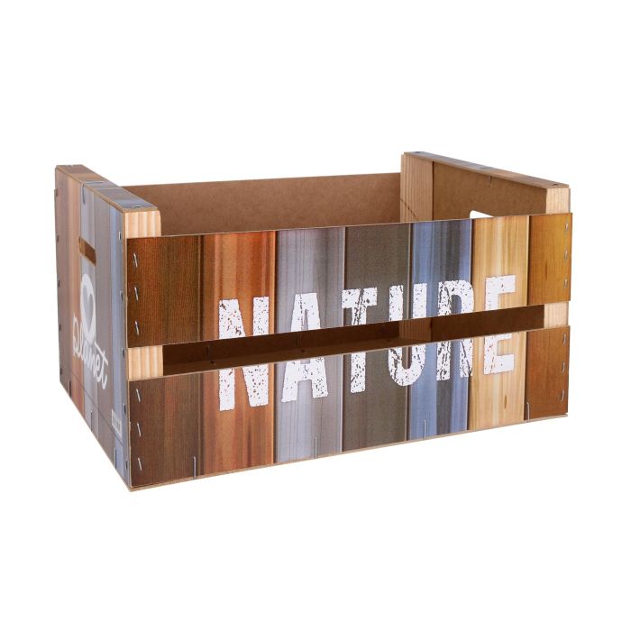 Confortime Caja Wood Brillo 44 cm x 28.5 cm x 23 cm Natur (3 Unidades)
