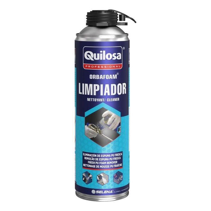 Quilosa 100646 Limpiador Espuma PU Spray 500ml para Restos Frescos