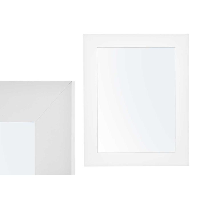 Espejo 38x48 cm marco blanco Giftdecor - Madera MDF y vidrio (6 Unidades) 1 Espejo 38x48 cm marco blanco Giftdecor - Madera MDF y vidrio (6 Unidades) 1