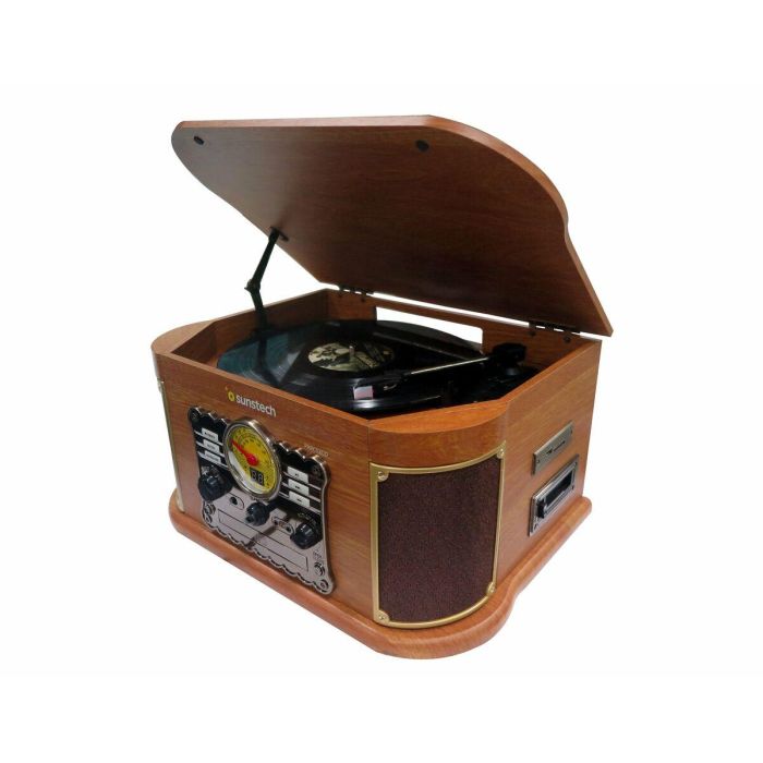 Tocadiscos Sunstech PXRC52CDWD Marrón Madera 3 Tocadiscos Sunstech PXRC52CDWD Marrón Madera 3