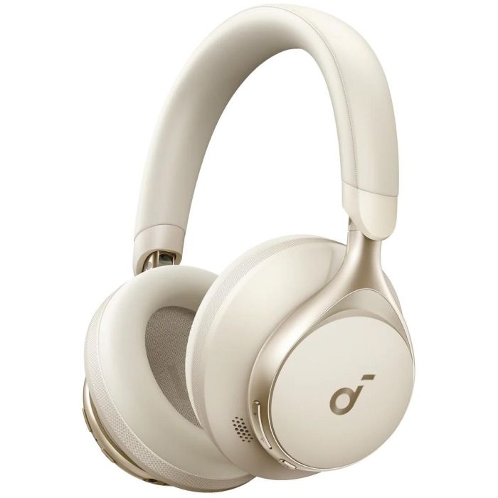 Anker Soundcore Space One Auriculares Over-Ear Inalámbrico y Alámbrico Cancelación de Ruido Activa Color Blanco Latte Cream