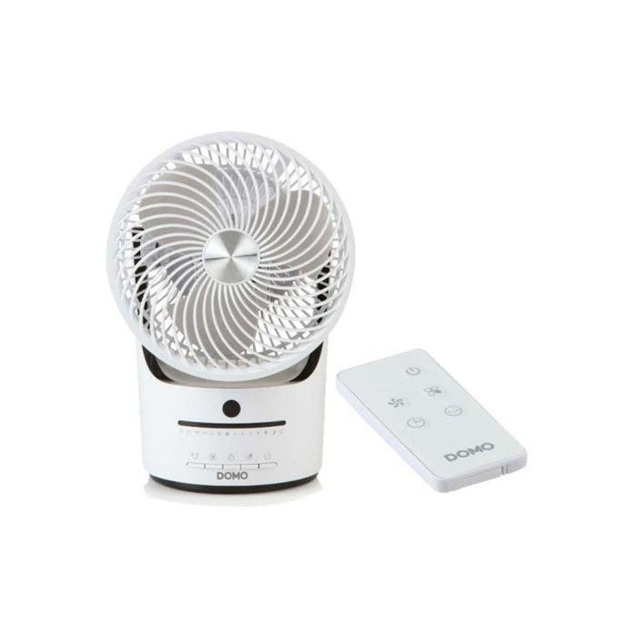 Ventilador de mesa - DOMO - DO8148 - 45 W - Blanco - 3 velocidades - Oscilación 360° Ventilador de mesa - DOMO - DO8148 - 45 W - Blanco - 3 velocidades - Oscilación 360°