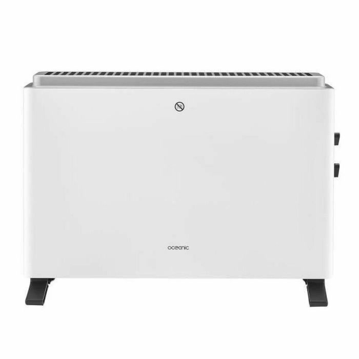 Convector calefactor eléctrico 2000W OCEANIC - 3 potencias - Móvil - Blanco