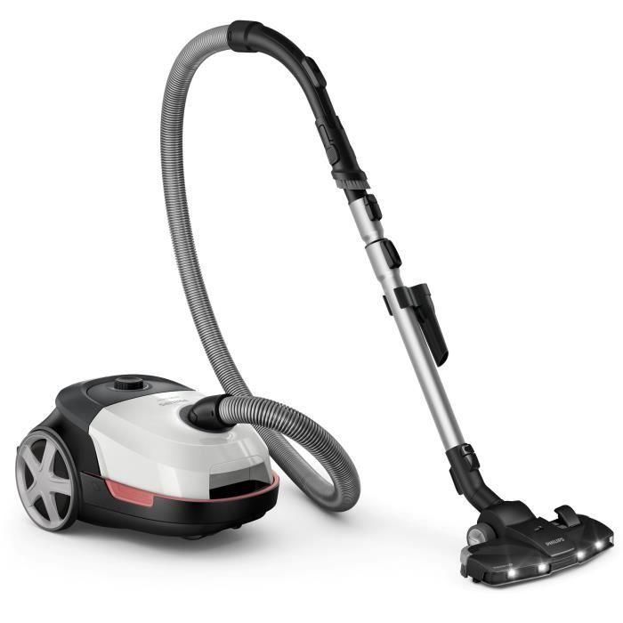 Aspirador cilíndrico con bolsa - PHILIPS XD6122/12 - 900 W - 4 L - Blanco polar 5 Aspirador cilíndrico con bolsa - PHILIPS XD6122/12 - 900 W - 4 L - Blanco polar 5