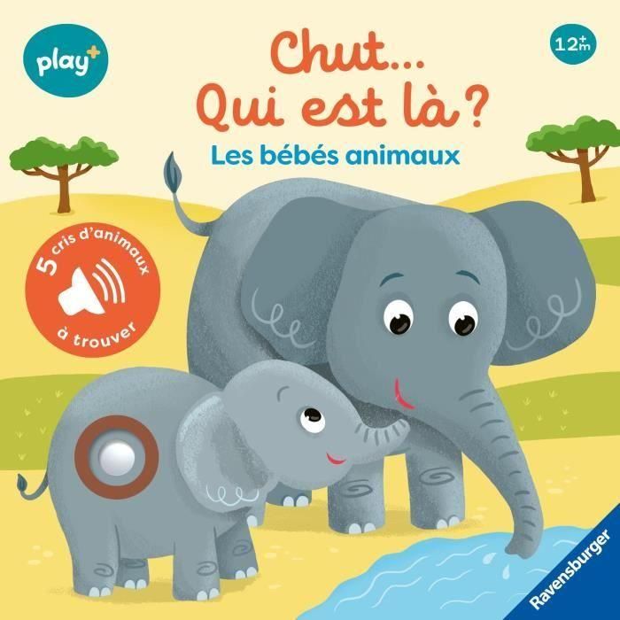 Ravensburger - Play + - Mi primer audiolibro Busca y encuentra - Shh ¿quién está ahí? Animales bebes - 13099034 4 Ravensburger - Play + - Mi primer audiolibro Busca y encuentra - Shh ¿quién está ahí? Animales bebes - 13099034 4