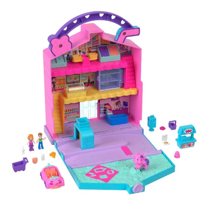 Polly Pocket Hrd45 - Mercado Pollyville Tienda de Productos Frescos 3 Pisos con 2 Micromuñecas y 12 Accesorios (Coche y Mascota) Polly Pocket Hrd45 - Mercado Pollyville Tienda de Productos Frescos 3 Pisos con 2 Micromuñecas y 12 Accesorios (Coche y Mascota)