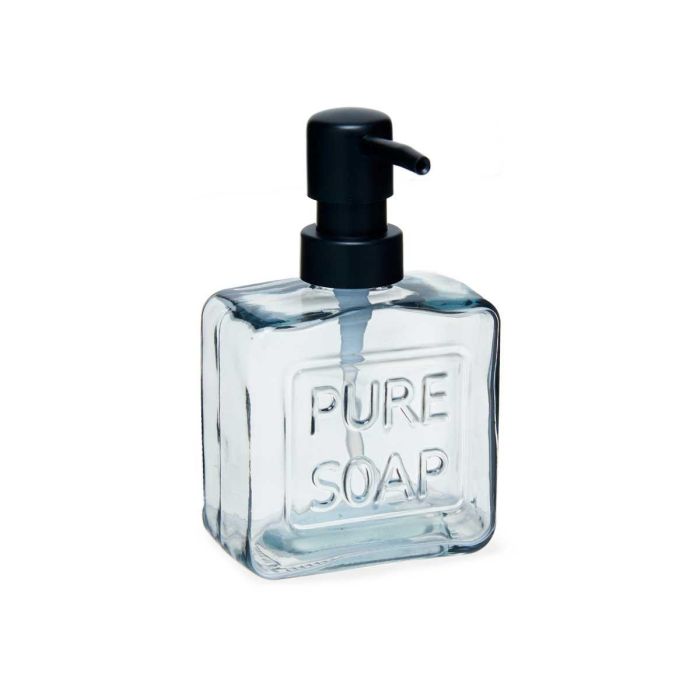 Dispensador de Jabón Negro 250 ml Berilo - Cristal y Plástico, 9x15x5 cm (12 Unidades) 1 Dispensador de Jabón Negro 250 ml Berilo - Cristal y Plástico, 9x15x5 cm (12 Unidades) 1