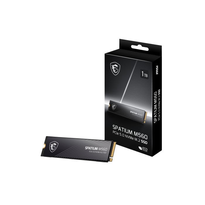 MSI SSD SPATIUM M560 PCIe 5.0 NVMe M.2 1TB S78-440L0F0-P83 - 13600 MB/s, M.2 2280 MSI SSD SPATIUM M560 PCIe 5.0 NVMe M.2 1TB S78-440L0F0-P83 - 13600 MB/s, M.2 2280