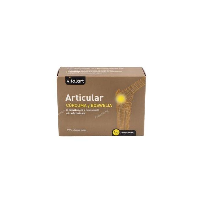 Vitalart Articular con Cúrcuma y Boswelia para las Articulaciones, 60 Comprimidos