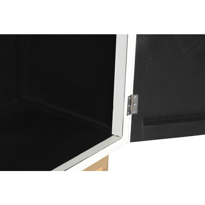 DKD Home Decor Armario Oriental de Madera de Álamo Blanco - Mueble de Almacenamiento con Diseño Exótico - 180 Alto x 110 Ancho x 50 Profundo cm 4