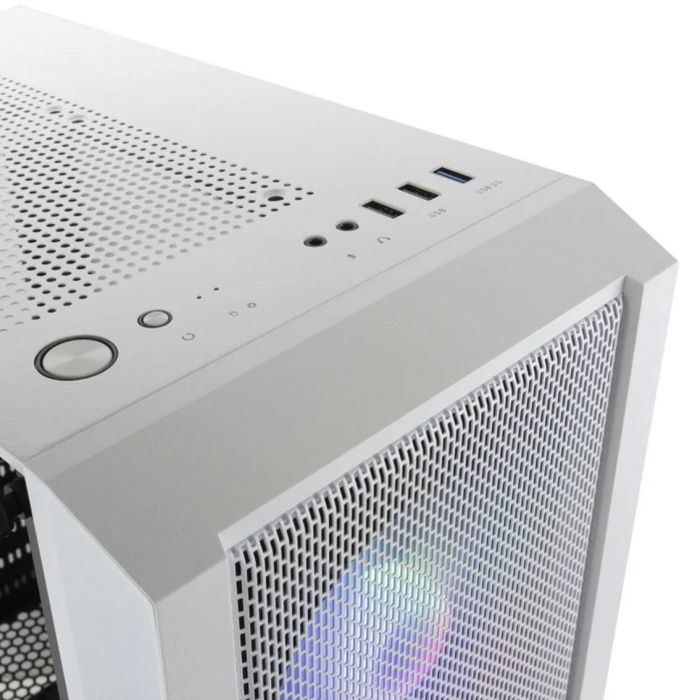 Mars Gaming MC-C Semitorre Gaming Blanca FRGB con Ventana de Cristal Templado 2