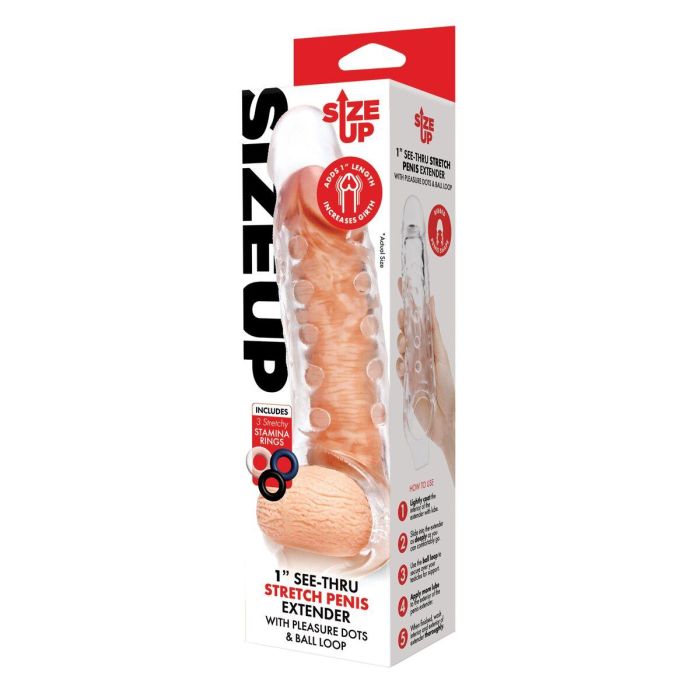 Funda para pene Size Up Ø 4,5 cm 22 cm 1 Funda para pene Size Up Ø 4,5 cm 22 cm 1