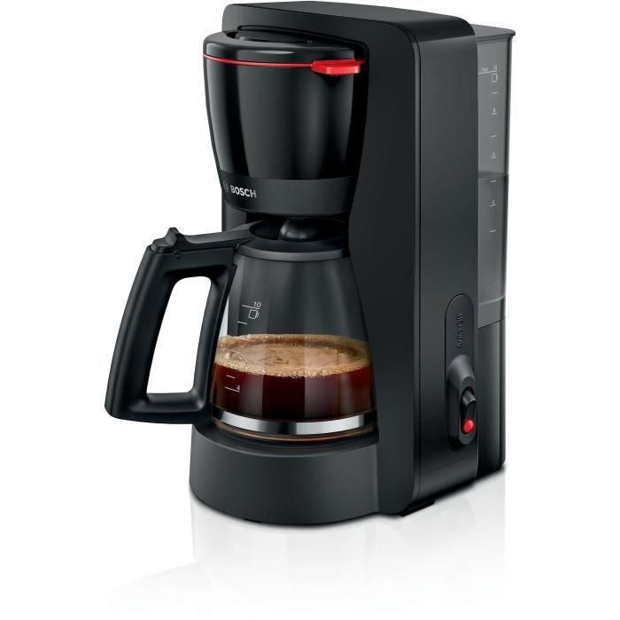 Cafetera de filtro - BOSCH - TKA2M113 MyMoment - Negra - Capacidad 1,25L - Jarra de cristal - Sistema antigoteo Cafetera de filtro - BOSCH - TKA2M113 MyMoment - Negra - Capacidad 1,25L - Jarra de cristal - Sistema antigoteo