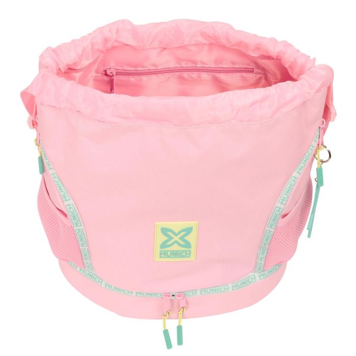 Bolsa Mochila con Cuerdas Munich Candy Rosa 35 x 40 x 1 cm 1