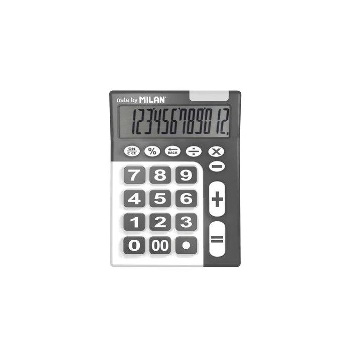 Calculadora Sobremesa Milan 12 Digitos (Teclas Grandes Goma)