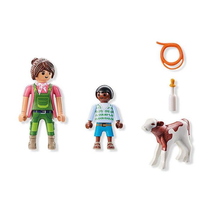 Playmobil - Granjera Con Ternero 1 Playmobil - Granjera Con Ternero 1