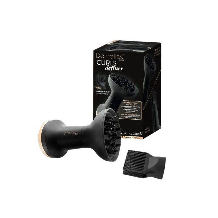 DEMELISS 21349 Secador de pelo CURLS DEFINER con Difusor y 3 velocidades/temperaturas - Negro 1 DEMELISS 21349 Secador de pelo CURLS DEFINER con Difusor y 3 velocidades/temperaturas - Negro 1