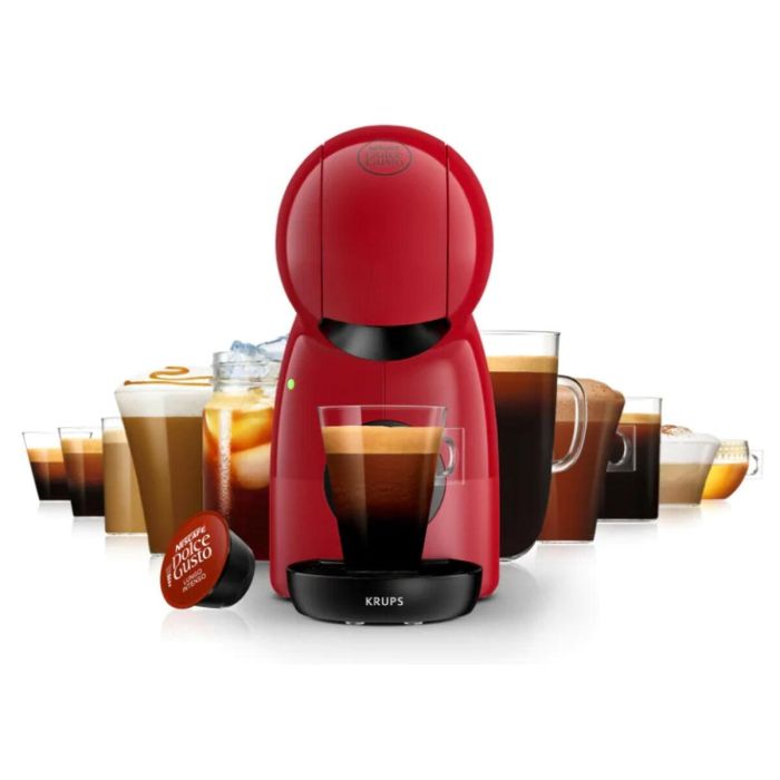 Cafetera de Cápsulas Krups KP1A35AS Rojo 1600 W 15 bar 3 Cafetera de Cápsulas Krups KP1A35AS Rojo 1600 W 15 bar 3