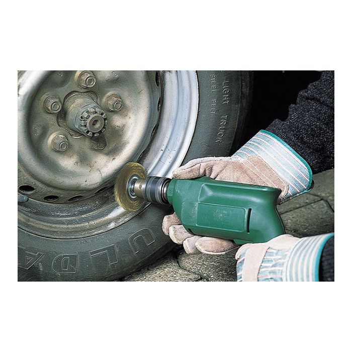 Wolfcraft 2110000 Cepillo de Disco de Alambre de Latón Ø75 x 10 mm Vástago Hexagonal 6.35 mm 1