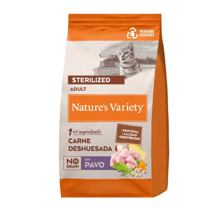 Nature'S Variety Cat No Grain Sterilized Pavo 3 kg