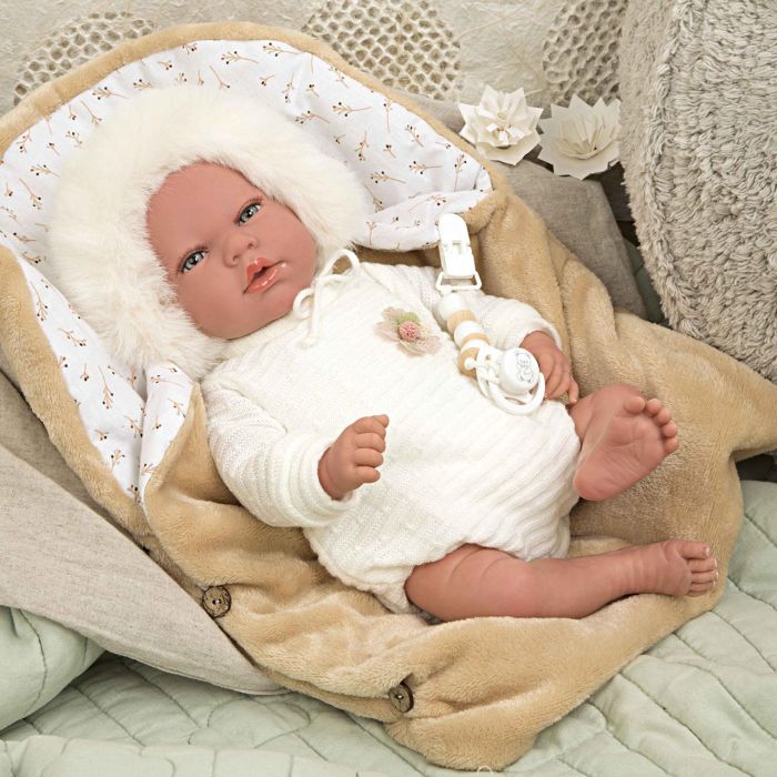 Muñecas Arias 98146 Muñeco Bebé Reborn Alejandra 40cm Beige con Nana, Certificado y Libro de Familia (+3 años) 5 Muñecas Arias 98146 Muñeco Bebé Reborn Alejandra 40cm Beige con Nana, Certificado y Libro de Familia (+3 años) 5