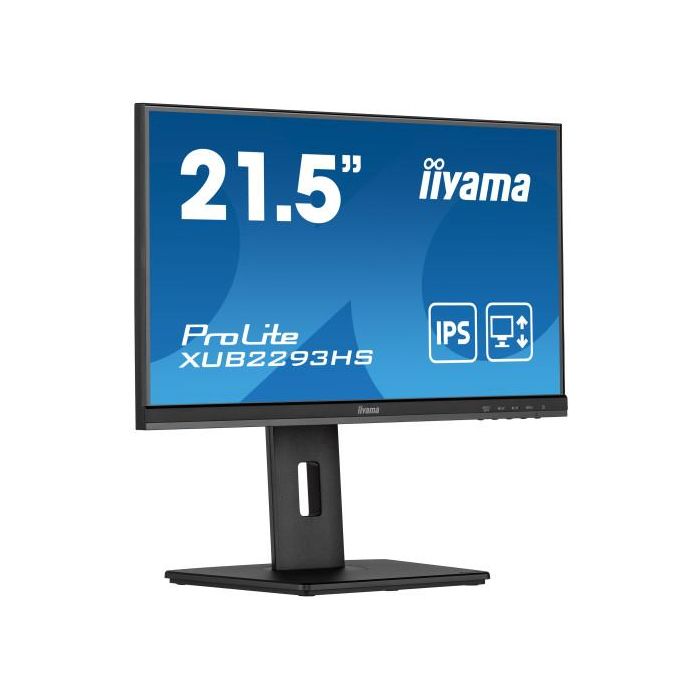 Iiyama ProLite XUB2293HS-B3 Monitor 21.5" IPS Full HD 1920x1080 100Hz 3ms Mate 1x VGA 1x HDMI 1x DP Negro 10