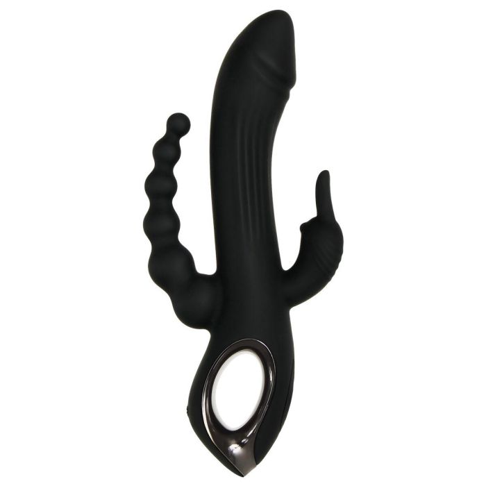 Consolador de Doble Penetración Evolved Trifecta Negro 2 Consolador de Doble Penetración Evolved Trifecta Negro 2
