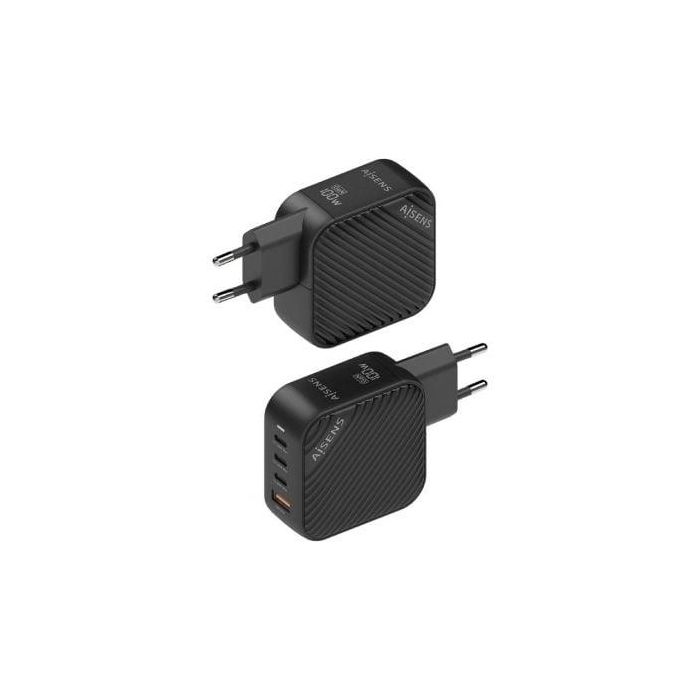 AISENS - CARGADOR GaN 100W, 3xUSB-C PD3.0 QC4.0, 1xUSB-A QC3.0, NEGRO 2 AISENS - CARGADOR GaN 100W, 3xUSB-C PD3.0 QC4.0, 1xUSB-A QC3.0, NEGRO 2