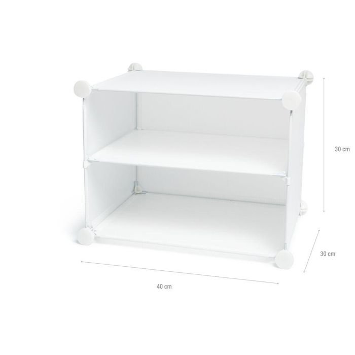 Zapatero Modular Portátil InnovaGoods Blanco 6