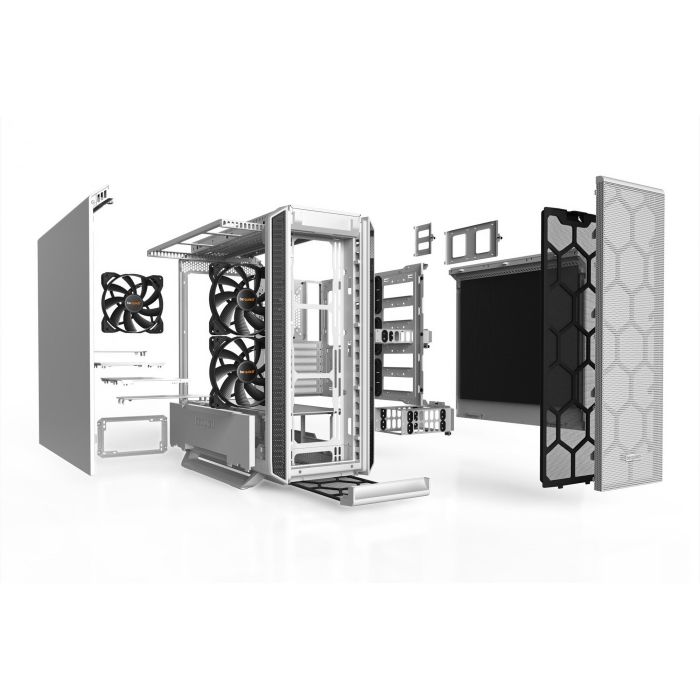 be quiet! SILENT BASE 802 White Midi Tower PC, ATX, EATX, micro ATX, Mini-ITX, con filtro antipolvo y gestión de cables 6