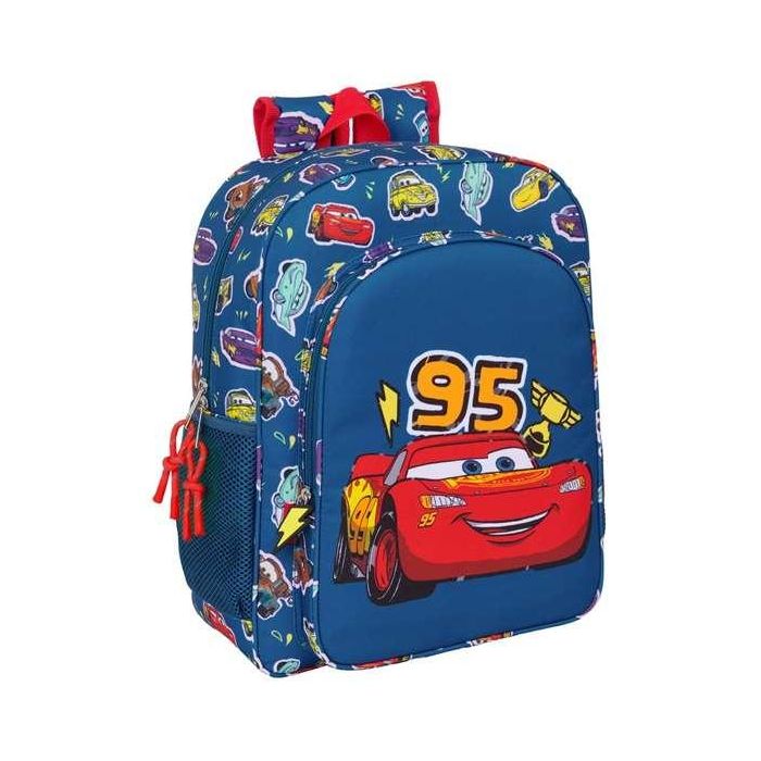 Safta Mochila Junior Cars "Racing" con Carro 32x38x12cm