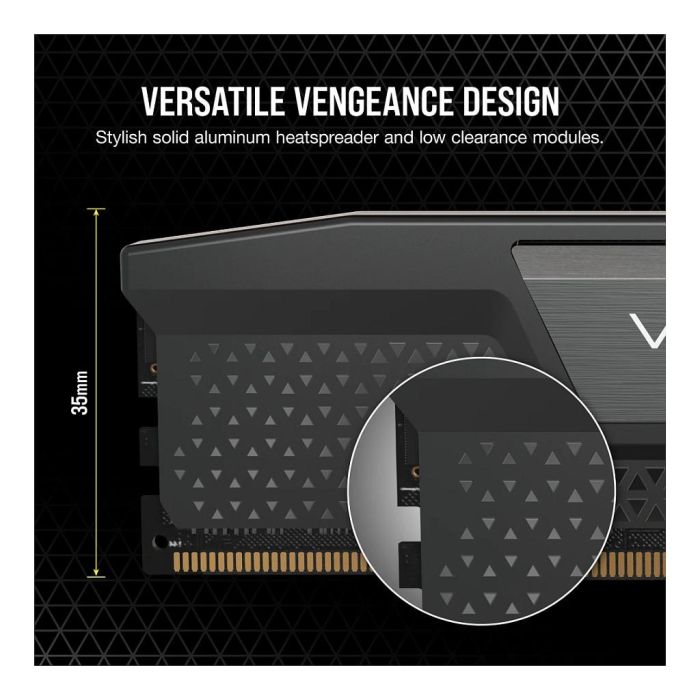 Corsair Kit Dual CMK96GX5M2B6000C30 Vengeance 96 GB DDR5-6000 MHz CL30 para PC/Servidor con Intel XMP 3.0 (2x 48 GB)