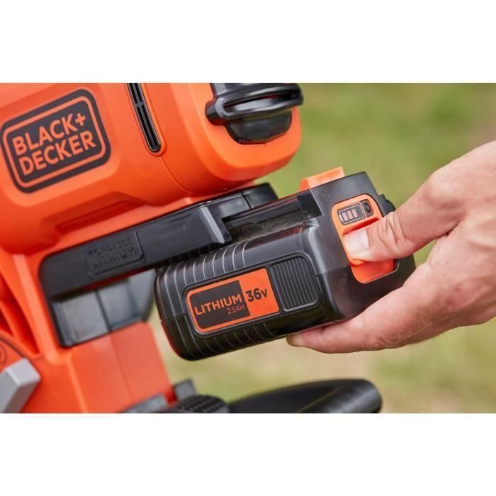 Aspiradora-trituradora BLACK+DECKER 36V - Con batería y cargador - Bolsa de 45L 3 Aspiradora-trituradora BLACK+DECKER 36V - Con batería y cargador - Bolsa de 45L 3