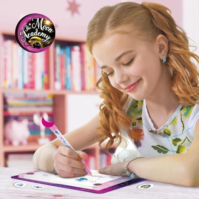 THE MOON ACADEMY LIS8008324110612 - Bolígrafos y Diario Mágicos - Kit Creativo con Bolígrafos Personalizados 4