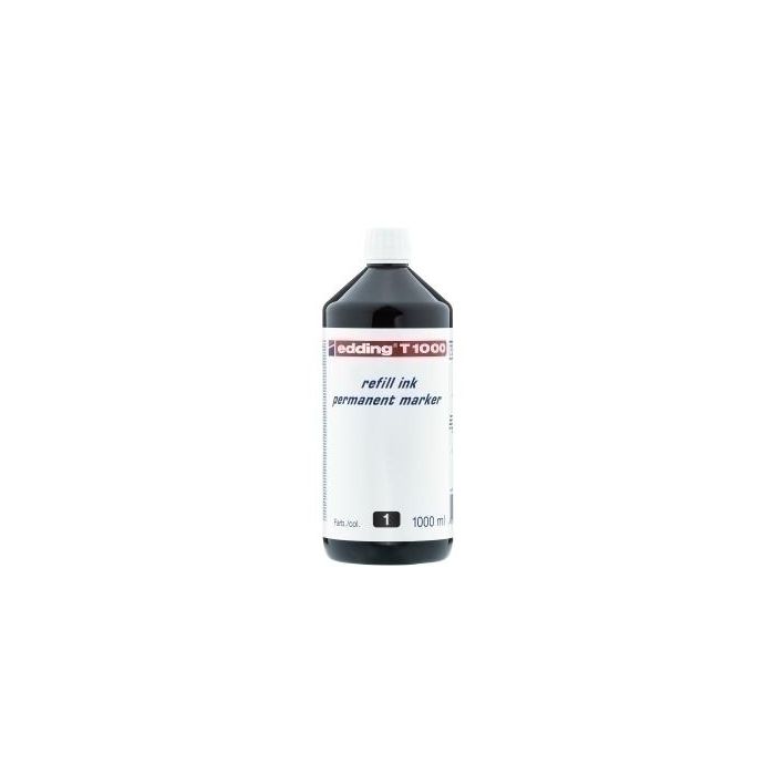 Tinta Rotulador Edding Frasco 1 Litro T1000 Negro
