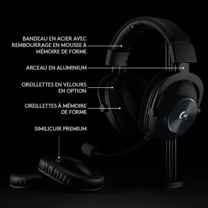 LOGITECH G - Auriculares inalámbricos para juegos - PRO X 2.4 Ghz - Negro - 981-000907 5