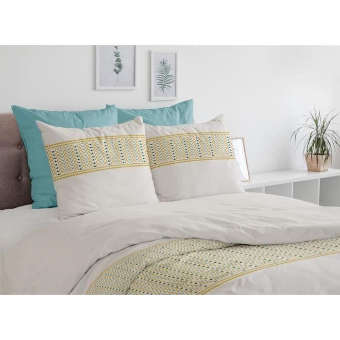 HOME LINGE PASSION Juego Nórdico Nat - 3 Piezas - 260 x 240 - 100% Algodón 57 Hilos - Miel 1 HOME LINGE PASSION Juego Nórdico Nat - 3 Piezas - 260 x 240 - 100% Algodón 57 Hilos - Miel 1