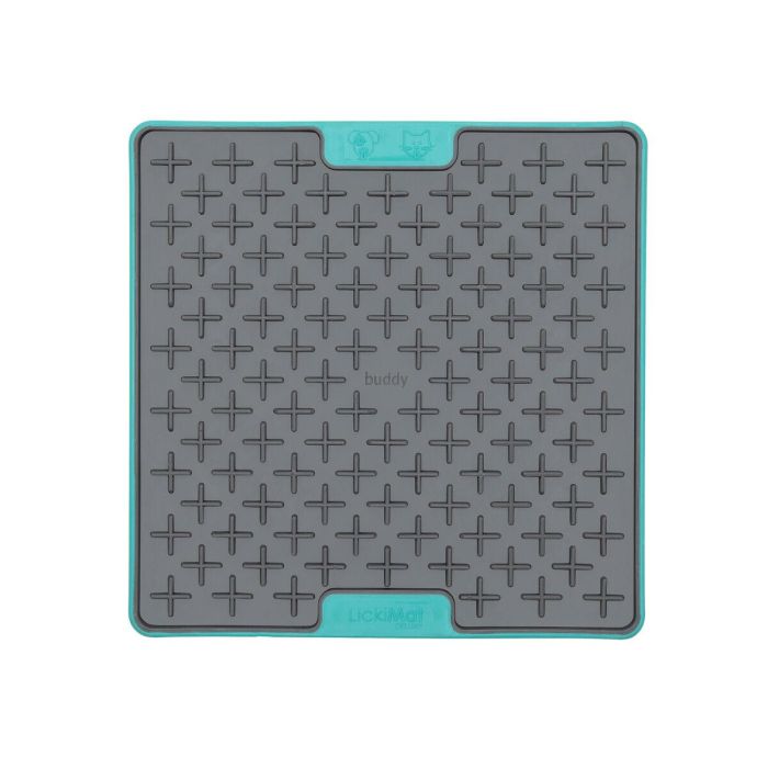 Lickimat Alfombrilla Lamedora Tuff Buddy para Perro | Antiestrés y Calma la Ansiedad | Ideal Comida Húmeda/Purés | Turquesa Lickimat Alfombrilla Lamedora Tuff Buddy para Perro | Antiestrés y Calma la Ansiedad | Ideal Comida Húmeda/Purés | Turquesa
