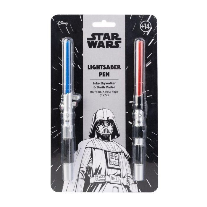 Set 2 boligrafos Sable Laser Star Wars luz 0 Set 2 boligrafos Sable Laser Star Wars luz 0