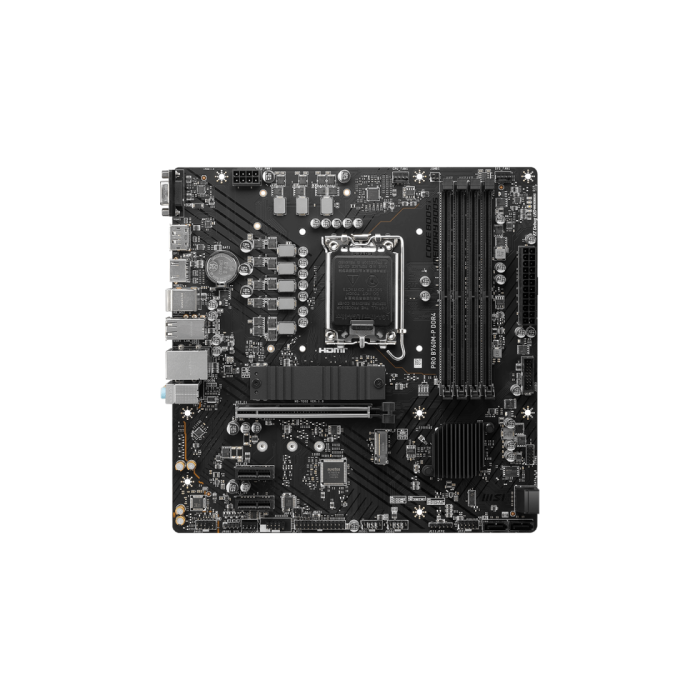 Placa MSI Pro B760M-P,Intel,1700,B760,4Ddr5,192Gb,Vga+Hdmi+Dp,4Sata+2M.2,4Usb3.2,Gblan,Matx 1 Placa MSI Pro B760M-P,Intel,1700,B760,4Ddr5,192Gb,Vga+Hdmi+Dp,4Sata+2M.2,4Usb3.2,Gblan,Matx 1
