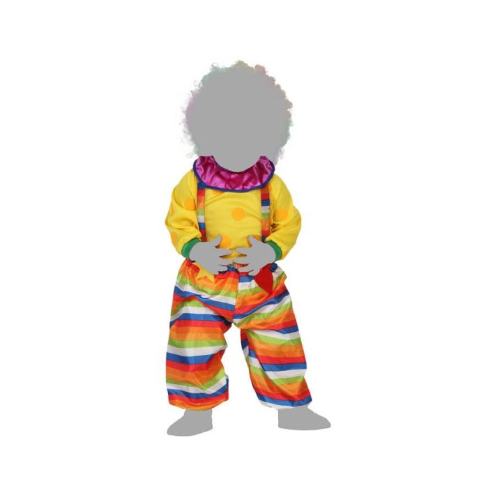 Disfraz Payaso Niño Bebé Amarillo 6-12 Meses 2