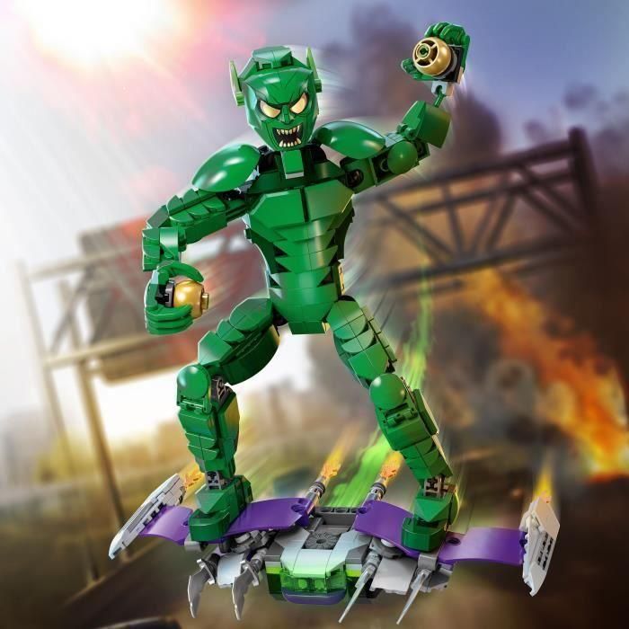 LEGO Marvel 76284 Duende Verde Minifigura de superhéroe de juguete para construir para niños 3