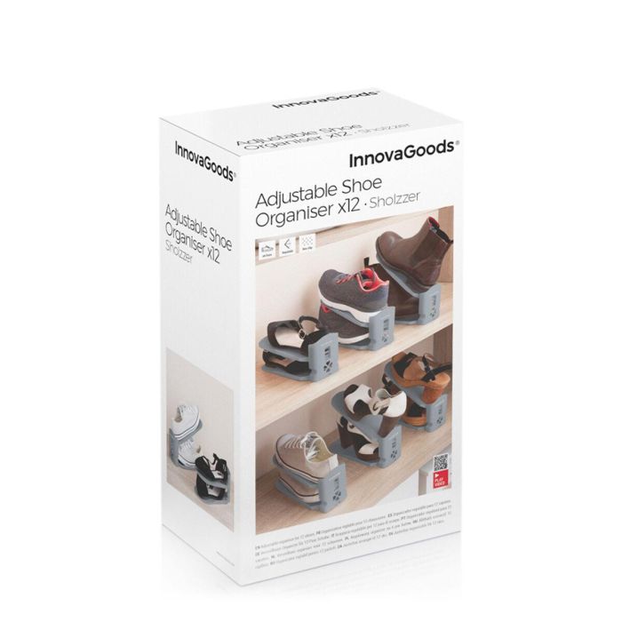 Organizador de Zapatos Regulable Sholzzer InnovaGoods 6 Unidades 1 Organizador de Zapatos Regulable Sholzzer InnovaGoods 6 Unidades 1